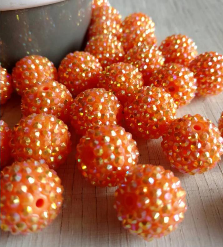 Wholesale 10pcs Random Resin Drill Balls Bubblegum Beads